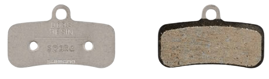 Shimano, D-Type, Disc Brake Pads, Shape: Shimano D-Type/H-Type, Resin, Pair, EBPD03SRXA