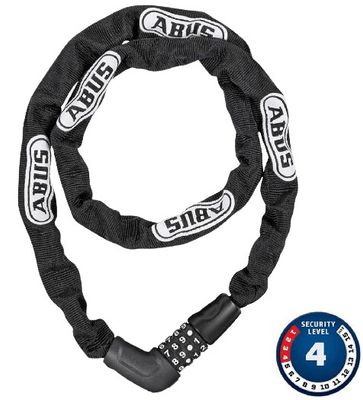 Abus, Steel-O-Chain 5805C Chain with combination lock, 5mm x 110cm (5mm x 3.6'), Black