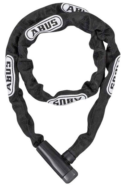 Abus, Steel-O-Chain 5805K Chain with key lock, 5mm x 110cm (5mm x 3.6'), Black