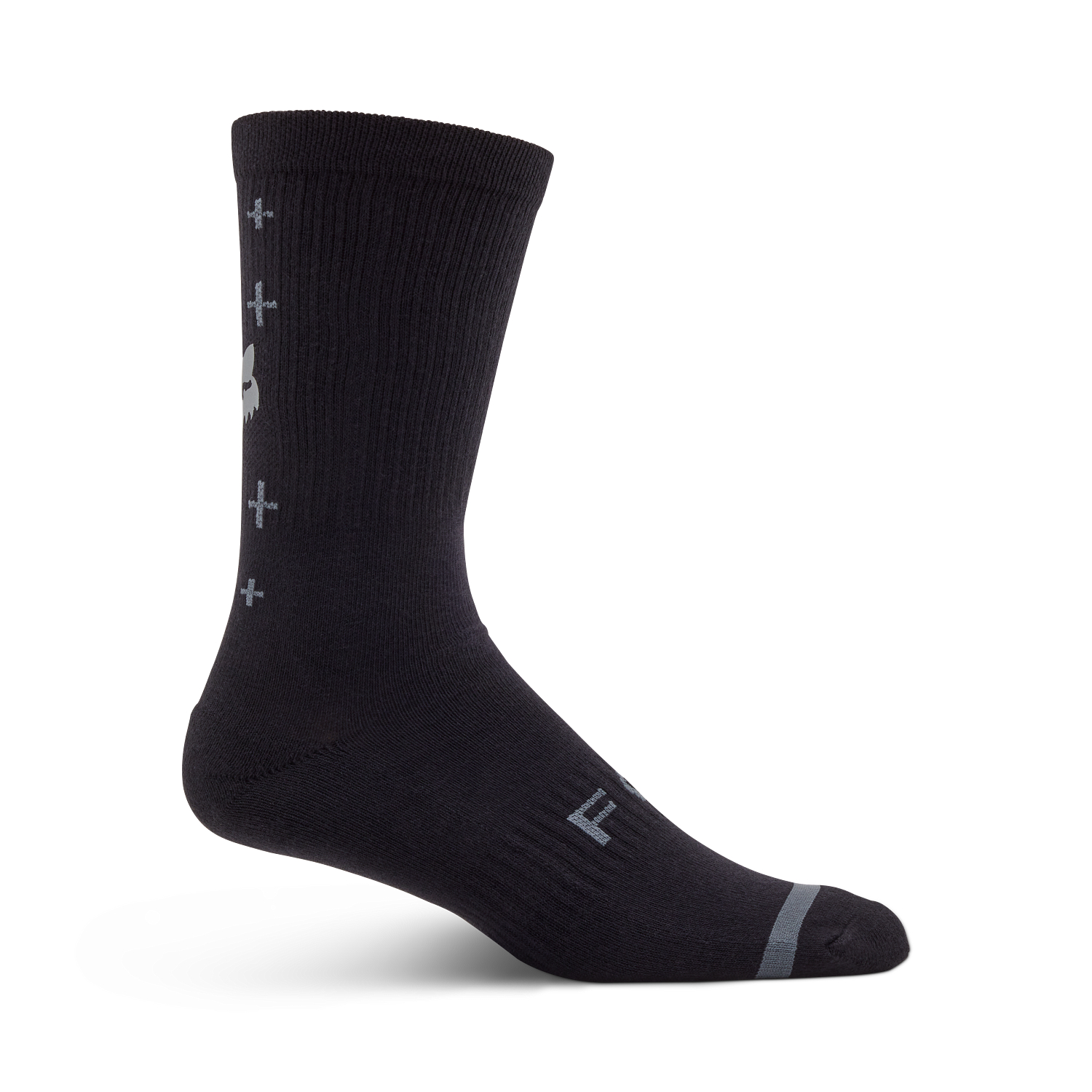 Fox, 8" Defend Sock Lunar Black L/XL