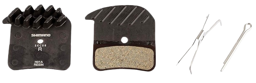 Shimano, H-Type, Disc Brake Pads, Shape: Shimano D-Type/H-Type, Metallic, Pair, IBPH03CMFA