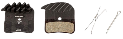 Shimano, H-Type, Disc Brake Pads, Shape: Shimano D-Type/H-Type, Metallic, Pair, IBPH03CMFA