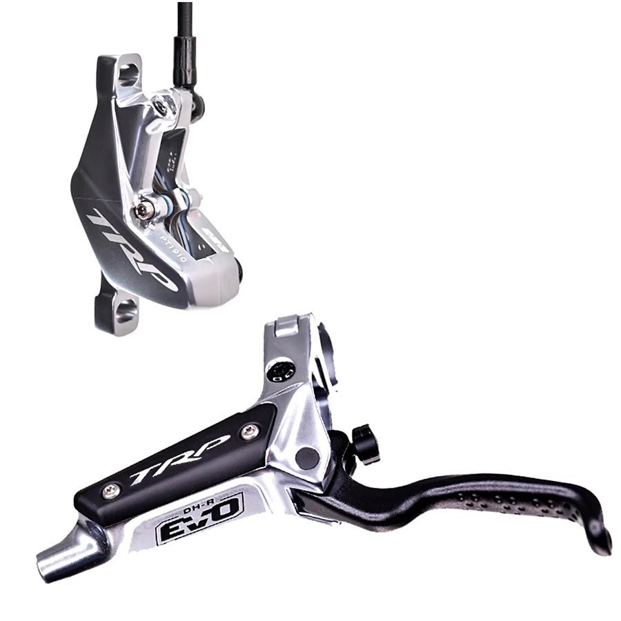 TRP, DH-R EVO, MTB Hydraulic Disc Brake, Left, Post mount, Disc: Not included, 320g, Silver