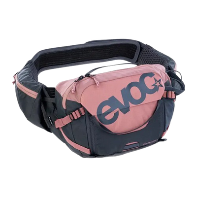 EVOC, Hip Pack Pro 3 +1.5L Bladder, Hip Pack, 3L, Included (1.5L), Dusty Pink/Carbon Grey