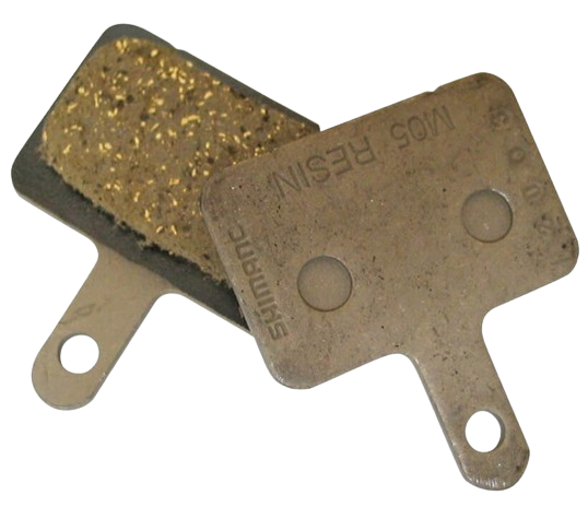 Shimano, M05 B-Type, Disc Brake Pads, Shape: Shimano B-Type, Resin, Pair, IBPM05RXA