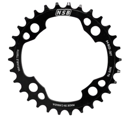NSB, Variable Tooth Chainring, SRAM X01, 94 BCD, 30 Tooth, Black