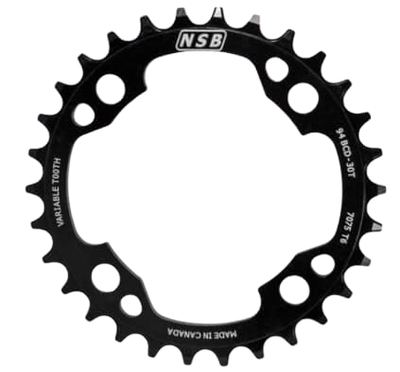NSB, Variable Tooth Chainring, SRAM X01, 94 BCD, 30 Tooth, Black