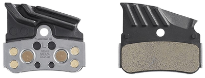 Shimano, N-Type, Disc Brake Pads, Shape: Shimano N-Type, Metallic, Pair, IBPN04CMFA