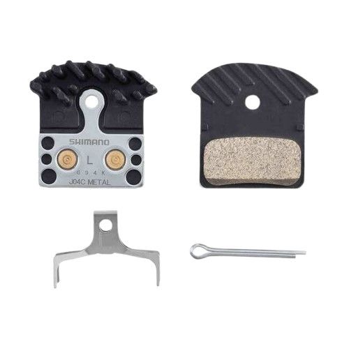 Shimano, J04C Metal Pad W/Fin, W/Spring, W/Split Pin, 1 Pair