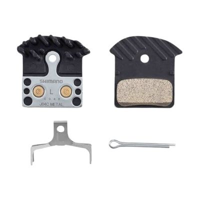 Shimano, J04C Metal Pad W/Fin, W/Spring, W/Split Pin, 1 Pair
