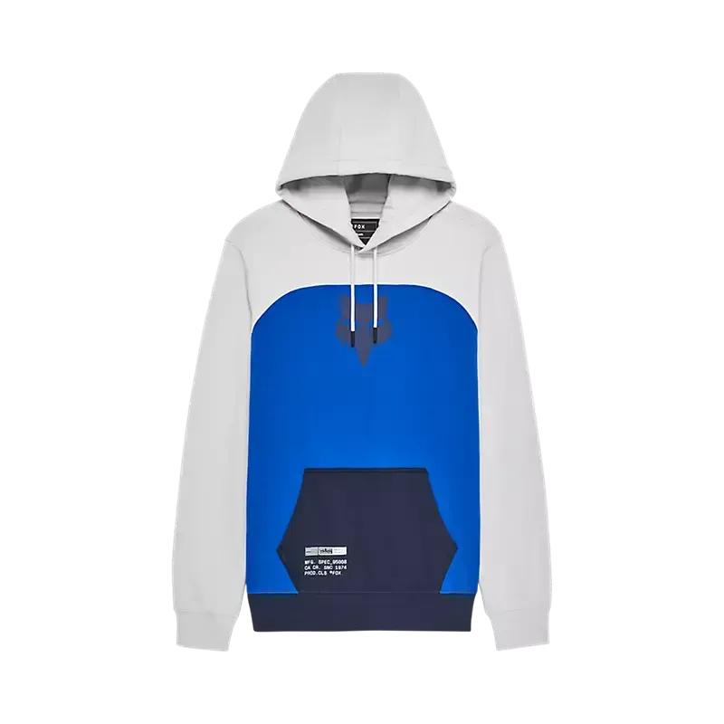 Fox, Fracture Paneled Fleece Pullover Steel Gray