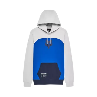 Fox, Fracture Paneled Fleece Pullover Steel Gray