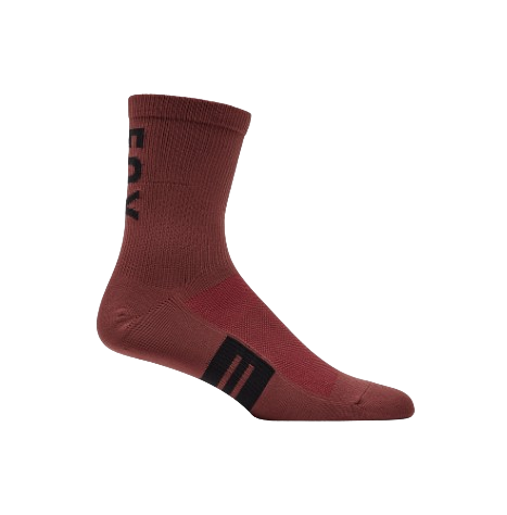 Fox, 6" Flexair Merino Sock Rust Brown