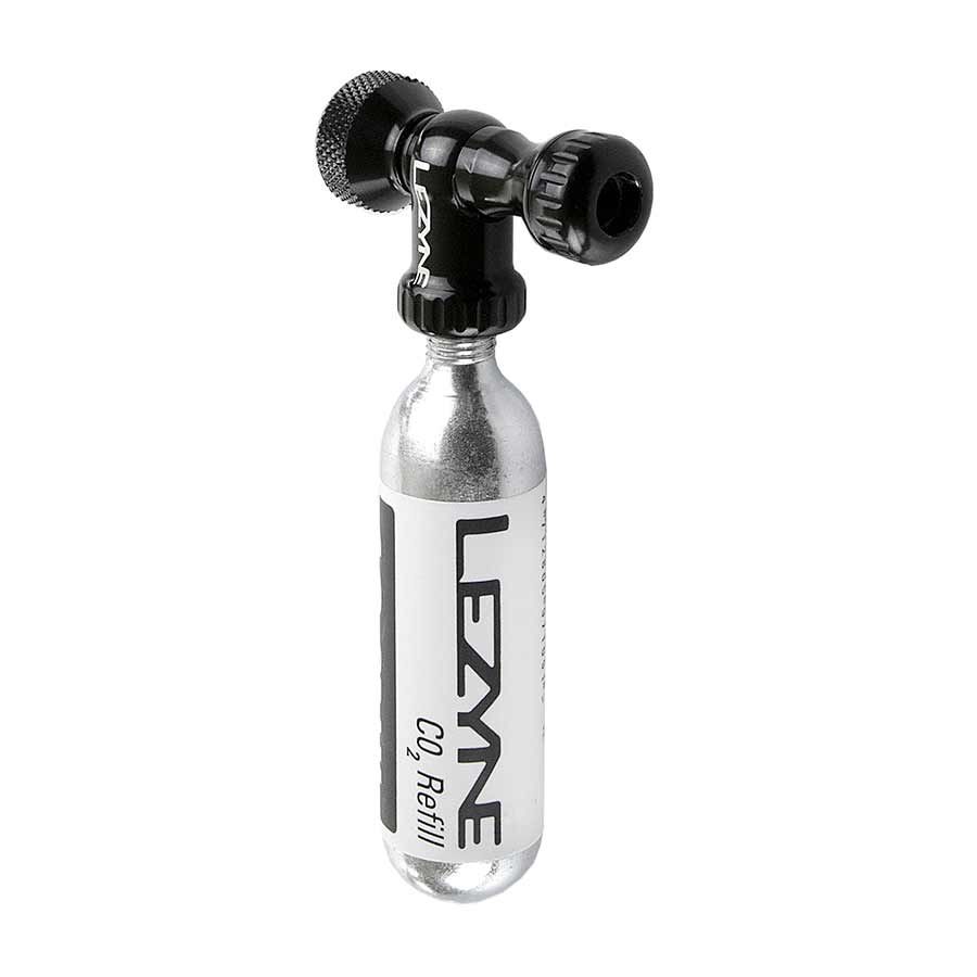 Lezyne, Control Drive CO2, CO2 Inflator, Threaded, Presta, Schrader, Black, 1x16g