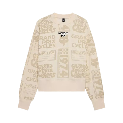 Fox, Circa 74 Oversized Fleece Crews Ws Off White