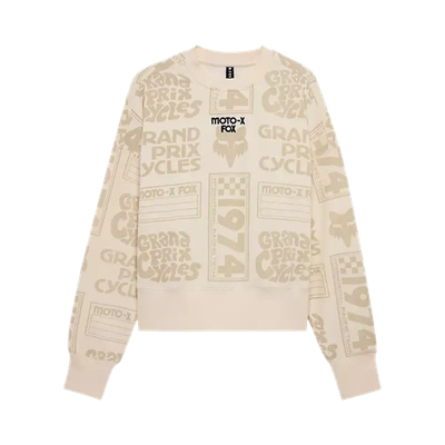 Fox, Circa 74 Oversized Fleece Crews Ws Off White Fox, Circa 74 Oversized Fleece Crews Ws Off White