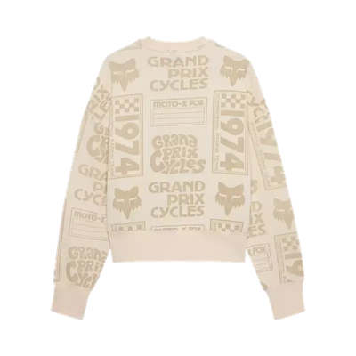 Fox, Circa 74 Oversized Fleece Crews Ws Off White