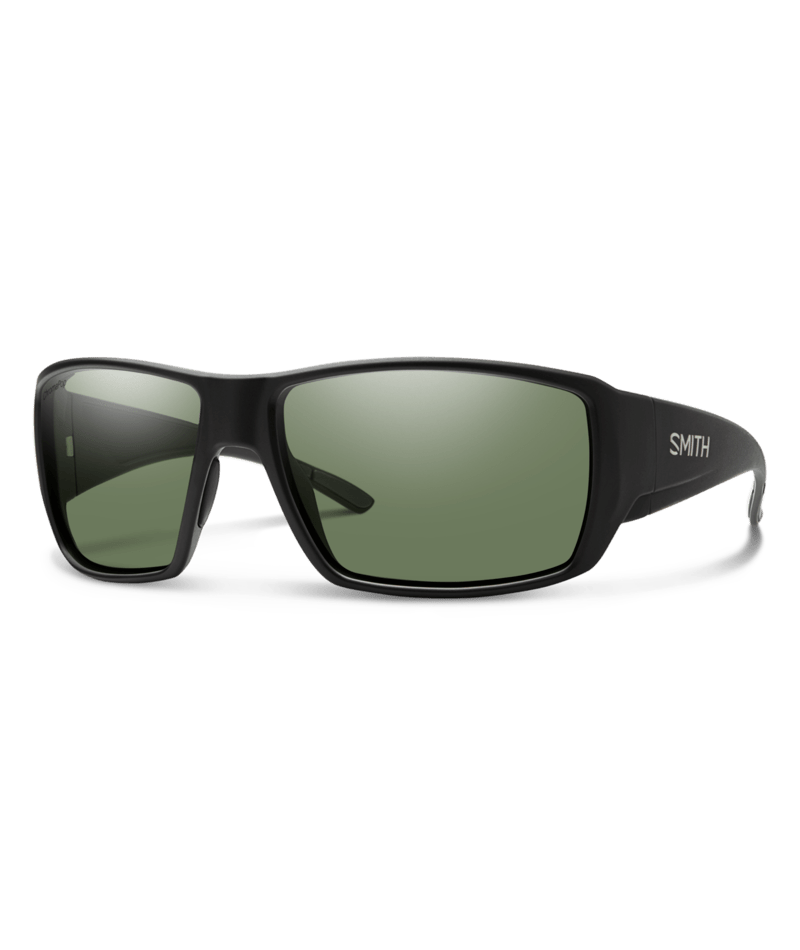 Smith, Guide's Choice, Color: Matte Black  || ChromaPop Polarized Gray Green