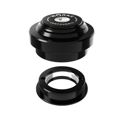 Works Components, 1.5 EC44-ZS44 Angleset-1 1/8", Angle Headset, 1.5Â°, 100-109mm, EC44/28.6 | ZS44/30, ZS, External threadless, Complete, Black