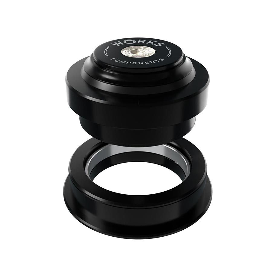 Works Components, 2.0deg EC44-ZS56 Angleset, Angle Headset, 2.0Â°, 120-129mm, EC44/28.6 | ZS56/40, ZS, External threadless, Complete, Black