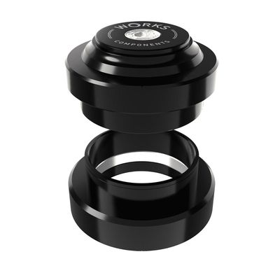 Works Components, 1.5deg EC44-EC44 Angleset, Headset, : EC44/28.6 | EC44/40, External, Threadless, Complete, Black, Set 3 110-119mm
