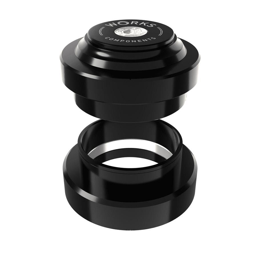 Works Components, 1.5deg EC44-EC44 Angleset, Headset, : EC44/28.6 | EC44/40, External, Threadless, Complete, Black, Set 2 100-109mm