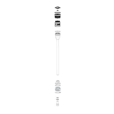 RockShox, Solo Air Spring for Reba 130 A7, 150mm, 11.4018.010.229