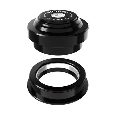 Works Components, 1.0deg EC44-ZS56 Angleset, Angle Headset, 1.0Â°, 130-139mm, EC44/28.6 | ZS56/40, ZS, External threadless, Complete, Black