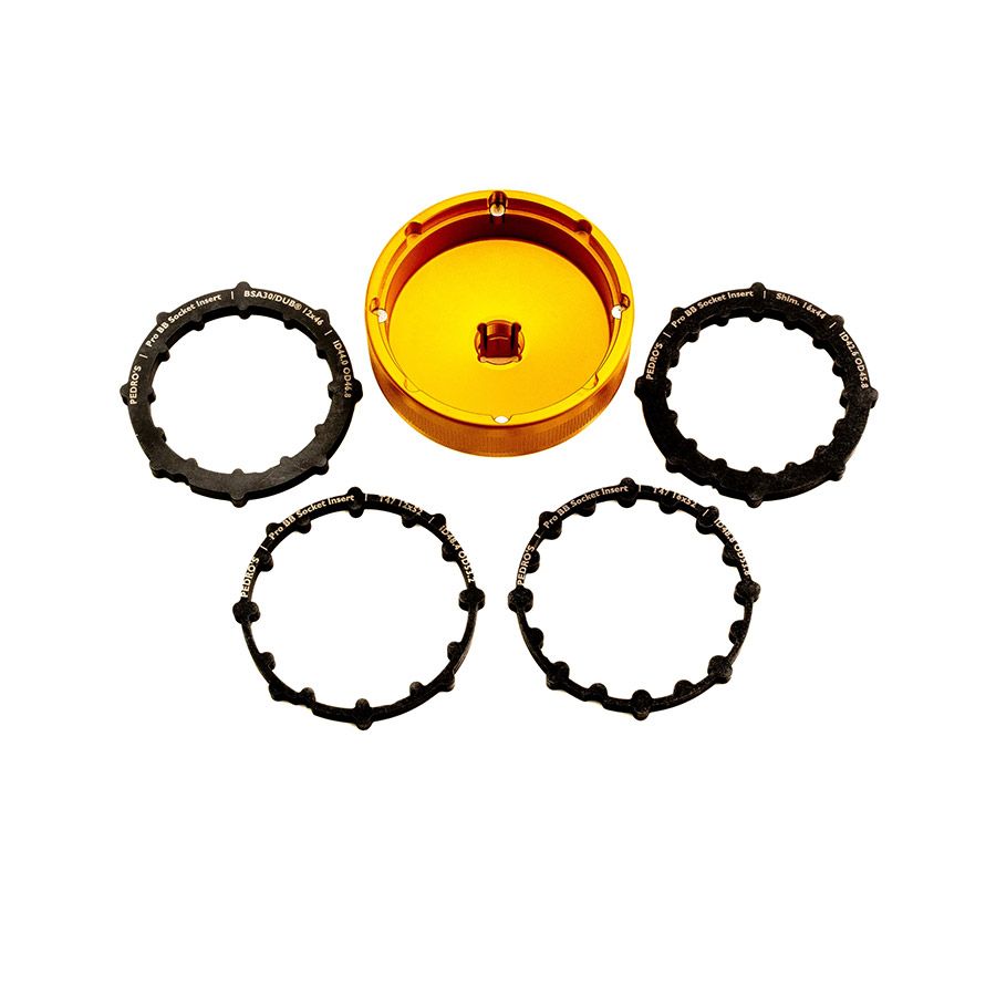 Pedros, Pro BB Socket, Bottom Bracket Tool, Shiamno 16x44, BSA30/DUB 12x46, T47 16x52, &amp; T47 12x52, Set