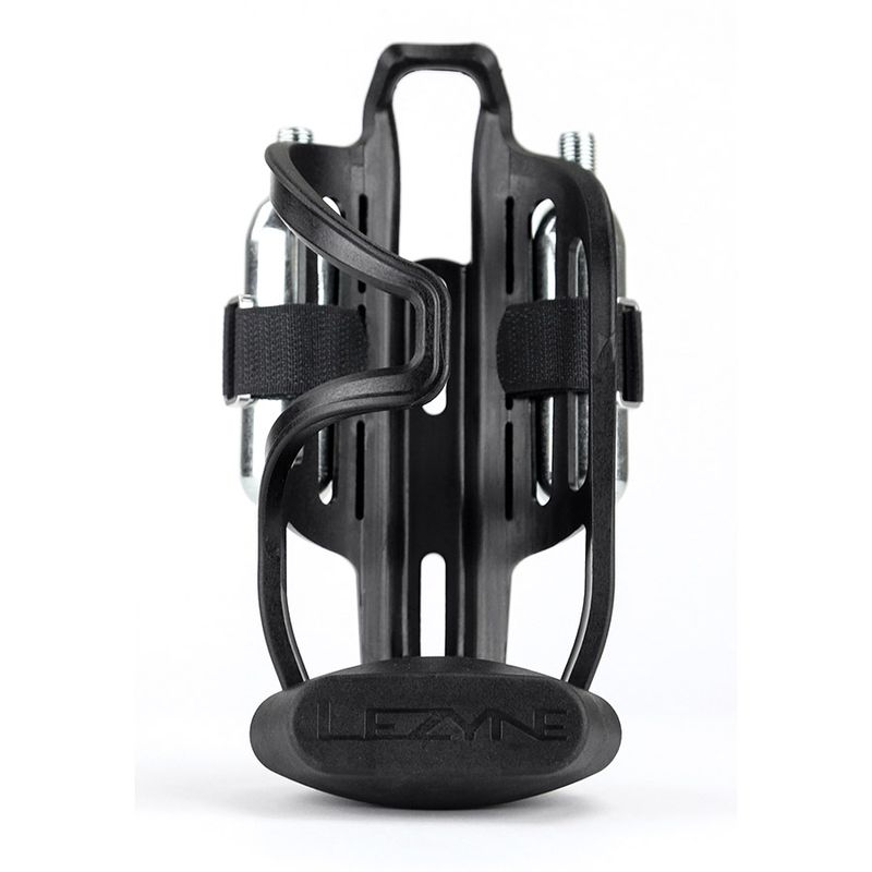 Lezyne, Tubeless Flow Storage Loaded, Bottle Cage, Composite, Includes CO2 Head, V18 Multi-Tool with Tubeless Reamer &amp; Tire Plug Kits, 2 CO2 Cartridges (Right)