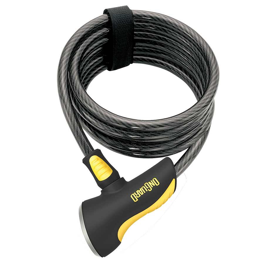 OnGuard, Doberman 8027, Coil cable with key lock, 15mm x 185cm (15mm x 6')