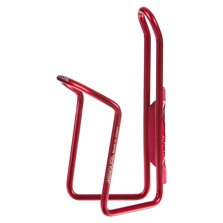 Minoura, AB100-5.5, Bottle Cage, Alloy, Anodized Red