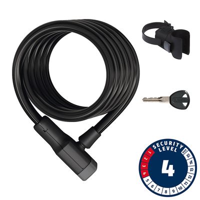 Abus, Booster 6512K, Cable with key lock, 12mm x 180cm (12mm x 5.9')