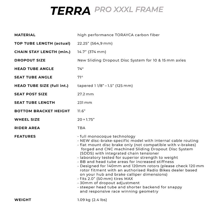 Radio Raceline, Terra Disc Pro XXXL, Vampire red, 22.25''