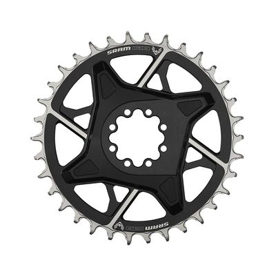 SRAM, Eagle T-Type DM X0 3mm Offset, Chainring, Teeth: 34, Speed: 12, BCD: Direct Mount, Aluminum, Black