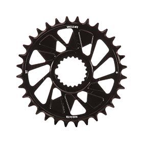 Wheels Manufacturing, Shimano DM HG+ Outboard, Chainring, Teeth: 32, Speed: 12, BCD: Direct Mount Shimano, Single, 7075 Aluminum, Black