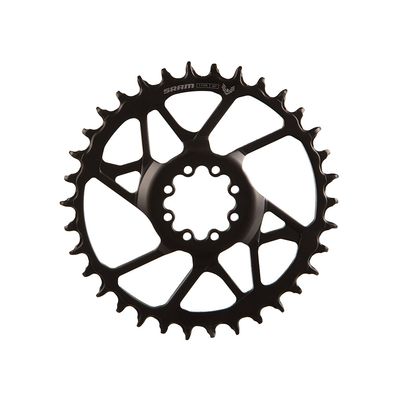 SRAM, S1000 Steel 8 Bolt, Chainring, Teeth: 34, Speed: 12, BCD: Direct Mount, Bolts: 8, Steel, Black
