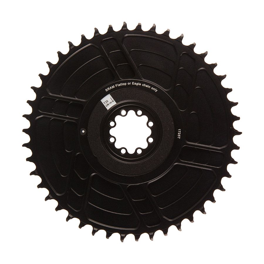 SRAM, Red E1 Aero, Chainring, Teeth: 46, Speed: 12/13, BCD: Direct Mount SRAM 8 Bolt, Black