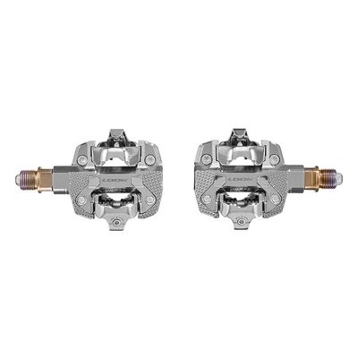 Look, X-Track Power Dual, Pedals, Body: Aluminum, Spindle: Cr-Mo, 9/16'', Silver, Pair