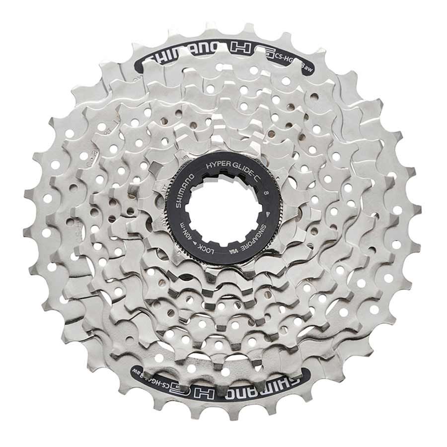 Shimano, CS-HG41, 8sp. cassette, 11-34T, 11-13-15-17-20-23-26-34