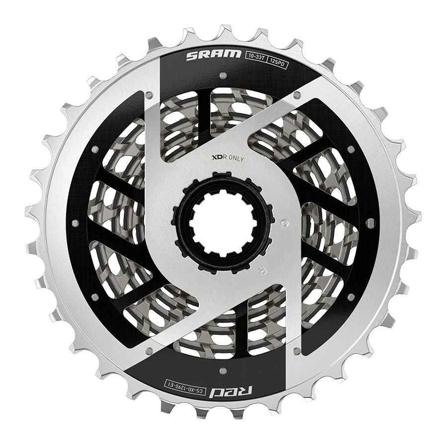 SRAM, XG-1290 E1, Cassette, Silver, Speed: 12, 10-33T, XD-R