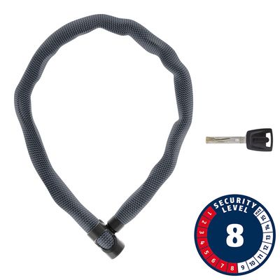 Abus, IVERA 7210K, Chain Lock, Key, 7mm, 85cm, 2.8', Anthracite