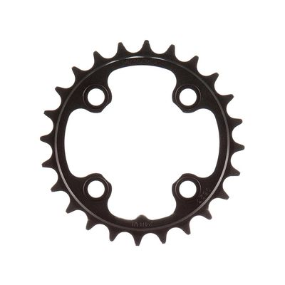 Truvativ, 24T, 9 sp, BCD 64mm, 4-Bolt, Inner Chainring, For MTB triple, Aluminum, Black, 11.6215.093.000