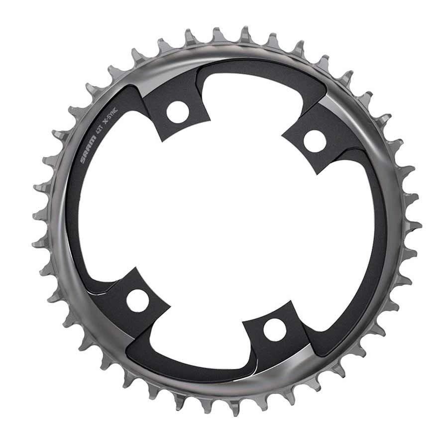 SRAM, X-SYNC 2 107mm, Chainring, Teeth: 40, Speed: 12, BCD: 107, Bolts: 4, Single, Aluminum, Black