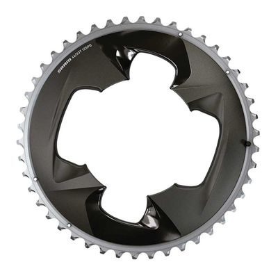 SRAM, Force AXS 2x, Chainring, Teeth: 43, Speed: 12, BCD: 94, Bolts: 4, Outer, Aluminum, Black