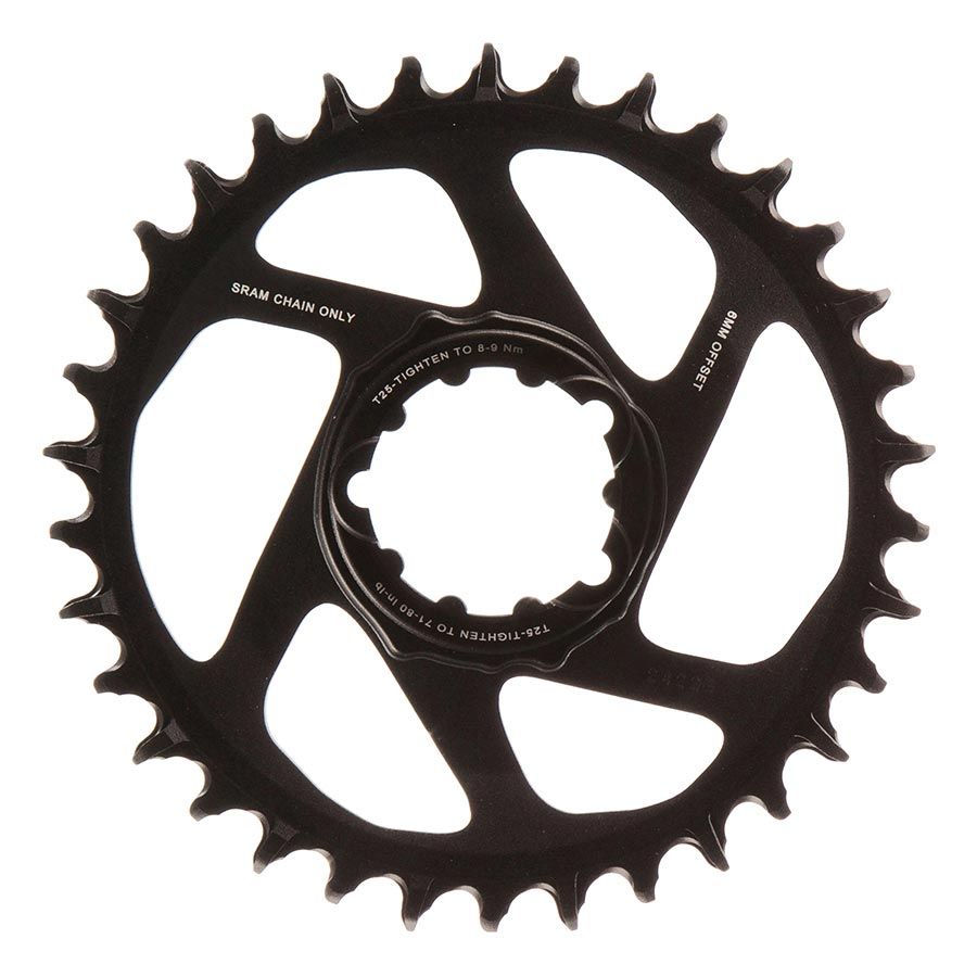 SRAM, X-SYNC 2 SL 6mm, Chainring, Teeth: 34, Speed: 11/12, BCD: Direct Mount, Single, Aluminum, Black