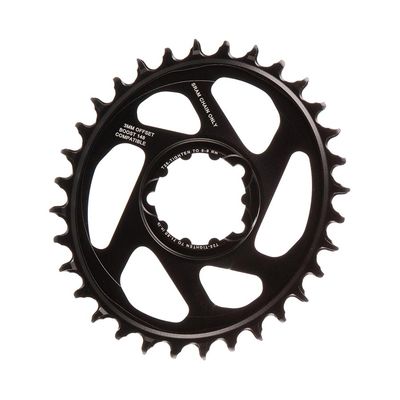 SRAM, X-Sync 2 Oval, 32T Chainring, 11/12sp, BCD: Direct Mount, Aluminum, Black, 3mm offset