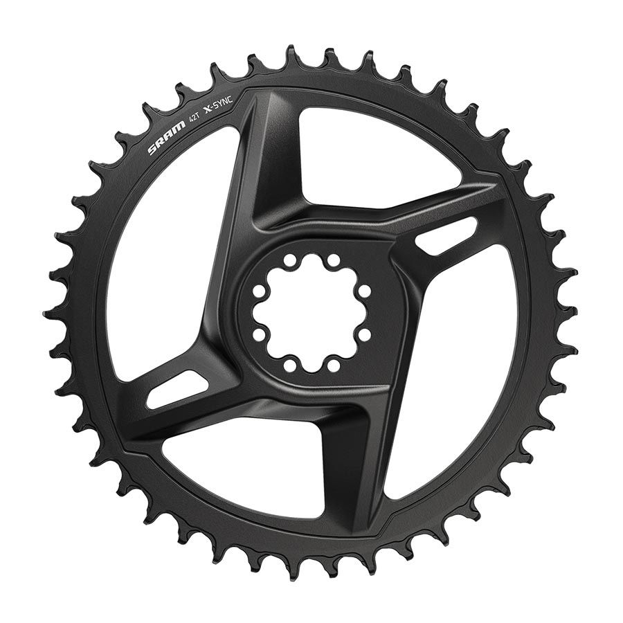 SRAM, Rival D1 DM, Chainring, Teeth: 42, Speed: 12, BCD: Direct Mount, Aluminum, Black