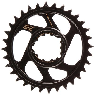 SRAM, X-Sync 2 Eagle 3mm Offset, Chainring, Teeth: 32, Speed: 12, BCD: Direct Mount, Single, Aluminum, Gold