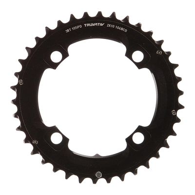 SRAM, 38T, 10 sp, BCD 104mm, 4-Bolt, Outer Chainring, For L-pin GXP, Aluminum, Black, 11.6215.188.440